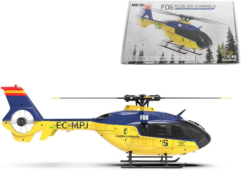 HERR 1/36 Scale 2.4G 6CH Direct Drive Brushless RC 3D/6G Helicopter Model RTF Version