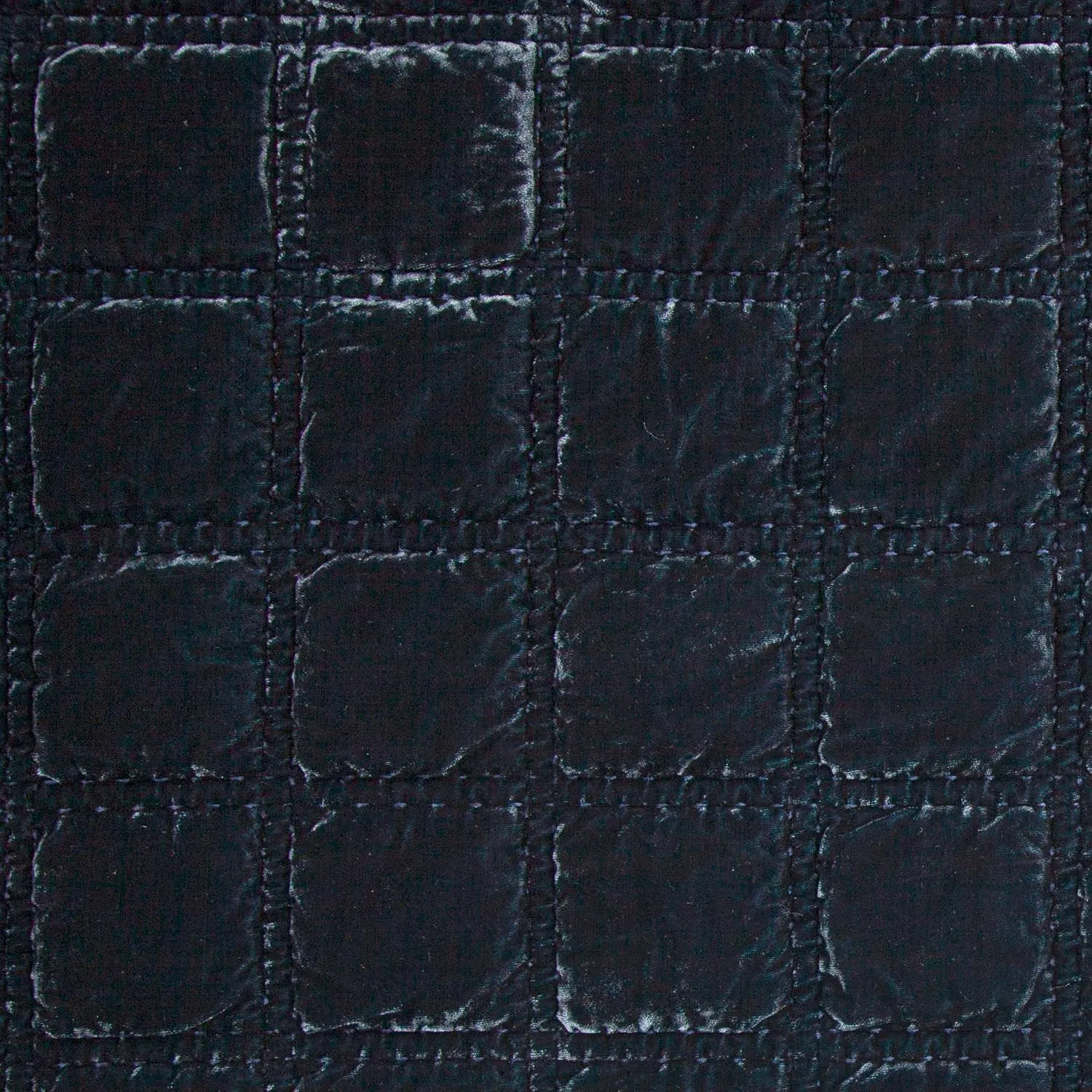 HiEnd Accents Stella Faux Silk Velvet Throw Blanket Midnight Blue, 50x60 inch, Double Stitch Plush Soft Cozy Blankets, Luxury Decorative Throws for Couch, Bed, Sofa, Chair