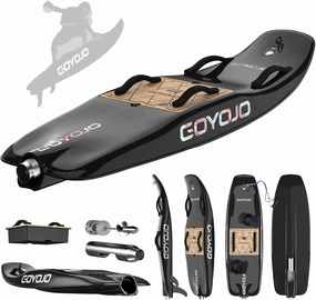 High-Speed Electric Surfboard - 10/12/15 KW Water Jet Surfing Board, Maximum Speed of 55/65 KM/h, Battery Life of 60-90/50-80 Minutes, Hybrid Fiber Construction, Suitable for Adults