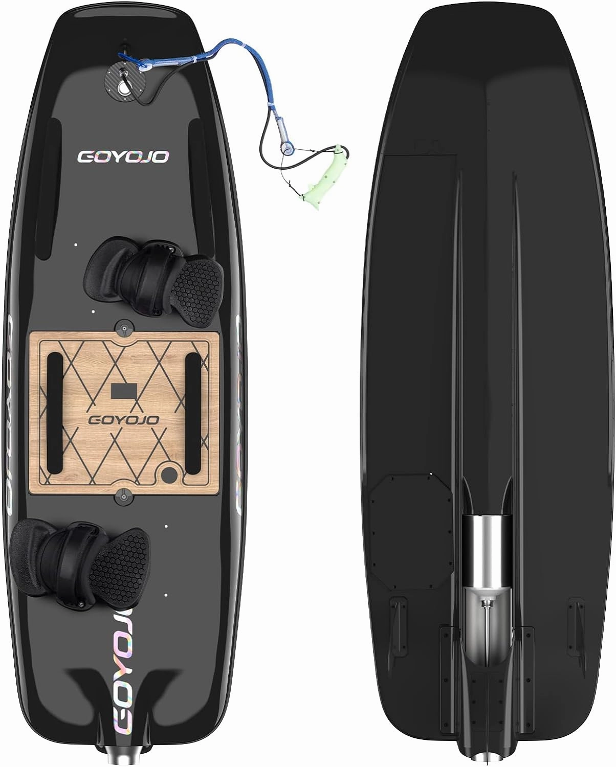 High-Speed Electric Surfboard - 10/12/15 KW Water Jet Surfing Board, Maximum Speed of 55/65 KM/h, Battery Life of 60-90/50-80 Minutes, Hybrid Fiber Construction, Suitable for Adults