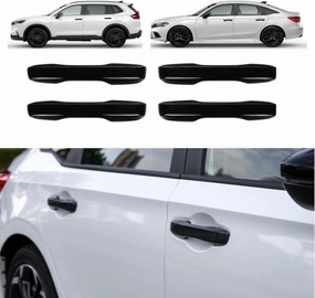 Honda Civic Exterior Door Handle Cover for 2022 2023 2024 2025, Compatible with Accord CR-V 2023 2024 2025, Acura Integra 2023-2025 Accessories Car Trim - Gloss Black