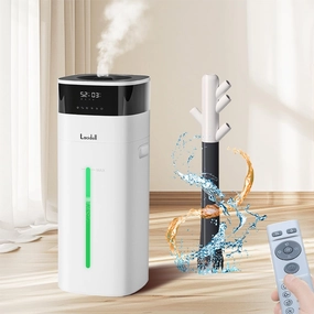 Humidifier Large Room 5.3Gal/20L - Cool and Warm Mist Humidifiers for Home 3000 sq ft, Air Humidifiers for Bedroom with Diffuser&Extended Tube, Whole House Humidifiers for Nursery Baby Plants