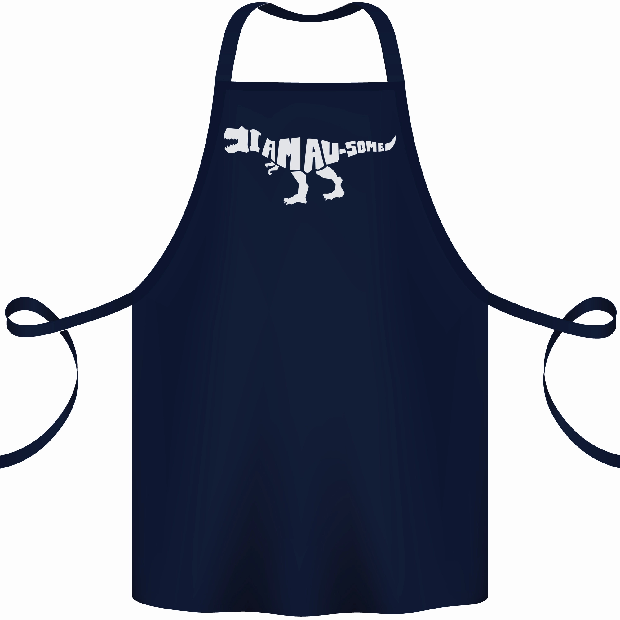 I Am Awesome Funny Dinosaur T-Rex Cotton Apron 100% Organic