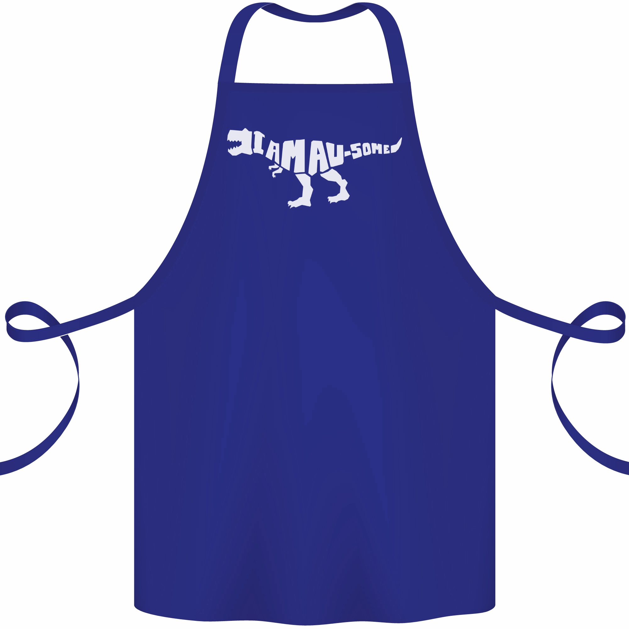 I Am Awesome Funny Dinosaur T-Rex Cotton Apron 100% Organic