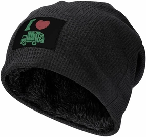 I Love Garbage Truck Winter Beanie Hat Fleece Ski Stocking Warm Lined Skull Cap for Men And Women