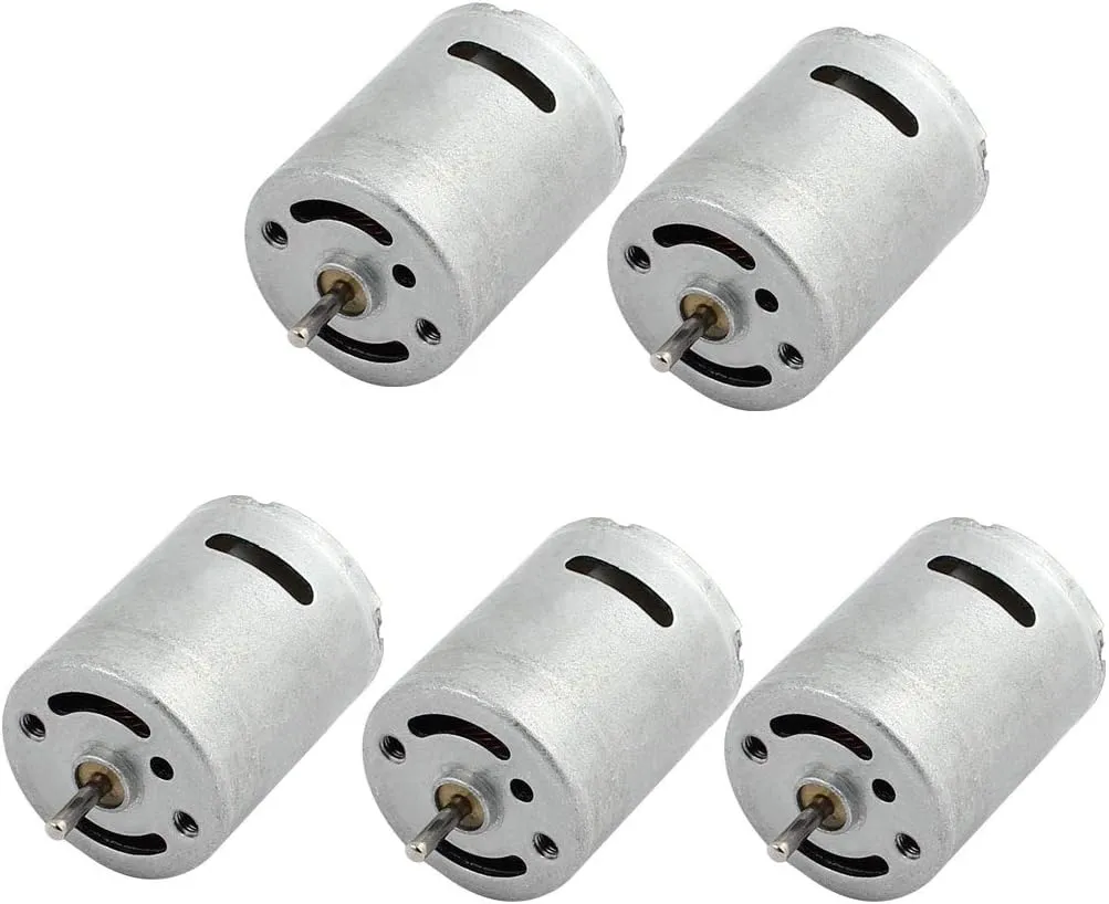 IIVVERR 5Pcs DC3V-6V 18000RPM Electric Airplane Magnetic Mini Motor for RC Helicopter Toy (5Pcs DC3V-6V 18000RPM Mini para RC Helicopter Toy
