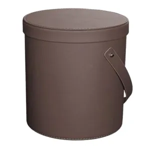 IMIKEYA Portable PU Car Trash Can with Lid Stylish Vehicle Garbage Bin for Waste Disposal for Car Camping Umbrella Storage Lightweight and Durable Auto Accessory