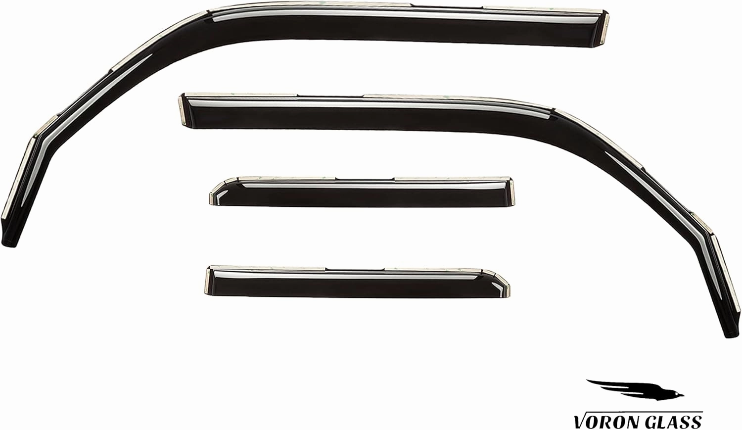 in-Channel Extra Durable Rain Guards for Toyota 4Runner 2010-2024, Window Deflectors, Vent Window Visors, 4 Pieces - 220101