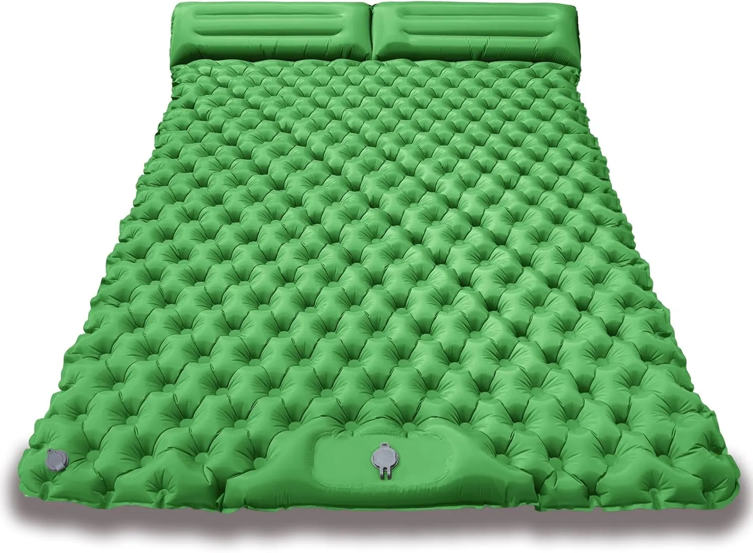 Inflatable Camping Mattress - Lightweight TPU Sleeping Pad for Tent, Moisture-Proof & Portable Ideal for Hiking, Backpacking & Outdoor Adventures (Green, 2 Person mat)