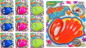 JA-RU Jumbo Giant Sticky Hand Stretchy Snap Toys (8 Packs) Great Sticky Hands Party Favors Birthday Toy Supplies for Kids, Pinata Filler, Bulk Toys Stocking Stuffers Goody Bags. 414-8