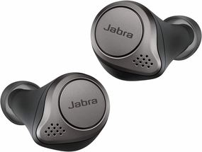 Jabra Elite 75t Earbuds – Alexa Enabled, True Wireless Earbuds with Charging Case, Titanium Black – Bluetooth Earbuds with a More Comfortable, Secure Fit, Long Battery Life and Great Sound Quality
