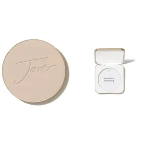 jane iredale PurePressed Base Mineral Foundation Refill or Refillable Compact Set| Semi Matte Pressed Powder with SPF | Talc Free, Vegan, Cruelty-Free