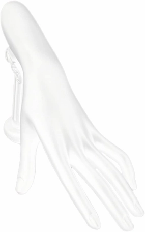 Jewelry Rack Jewellery Finger Display Mannequin Stand, Mannequin Hand Form for Jewelry Bracelet Ring Watch Display Hand Stand Jewelry Rack Stand (Color : Black Velvet) (C, Cream