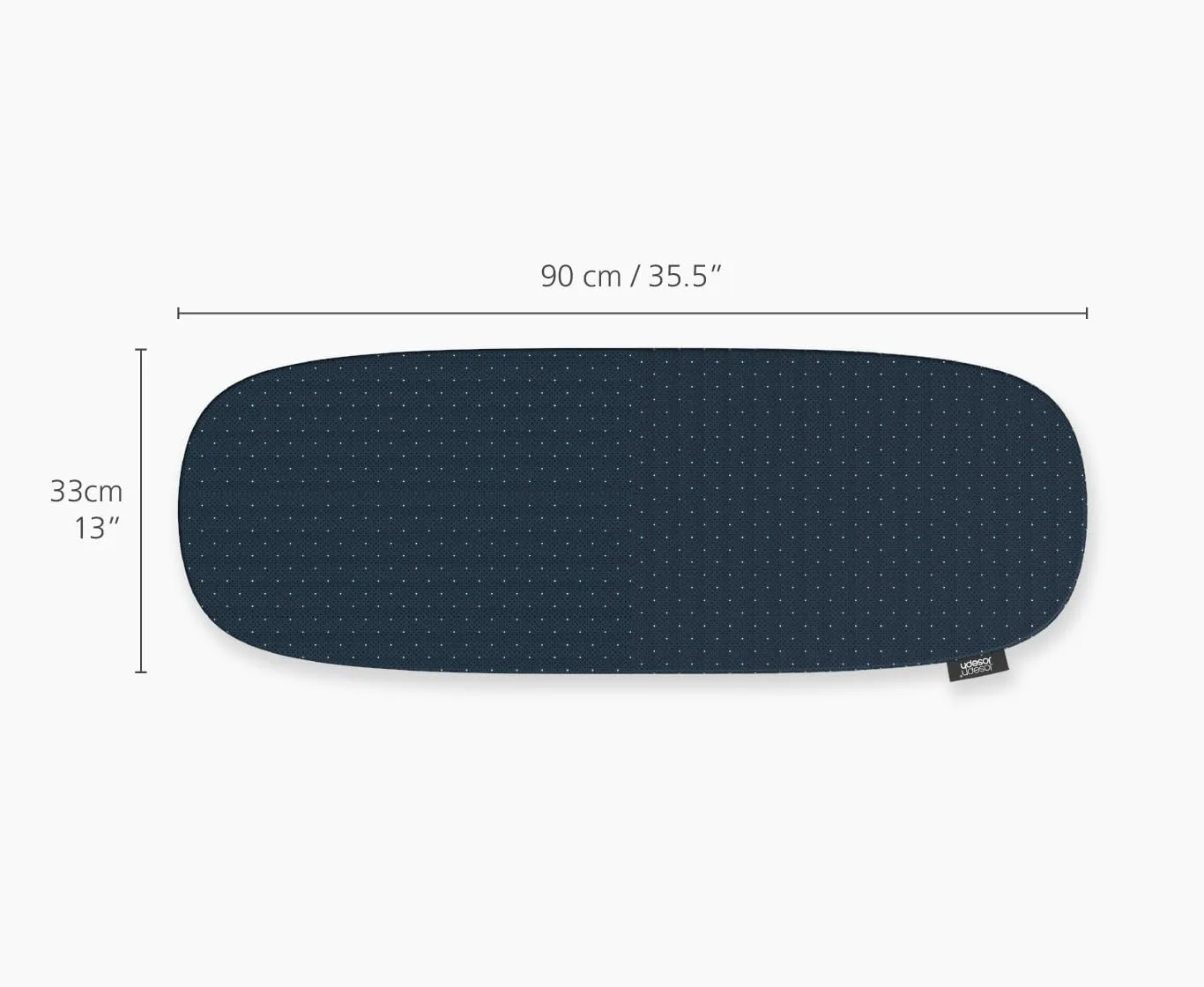Joseph Joseph Compact Folding Tabletop Ironing Board with Iron Holder, Black/Blue