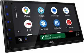 JVC KW-M695BW 6.8" Capacitive Touchscreen Car Stereo – Wireless Apple CarPlay & Android Auto, Bluetooth, iDatalink Maestro, SiriusXM Ready