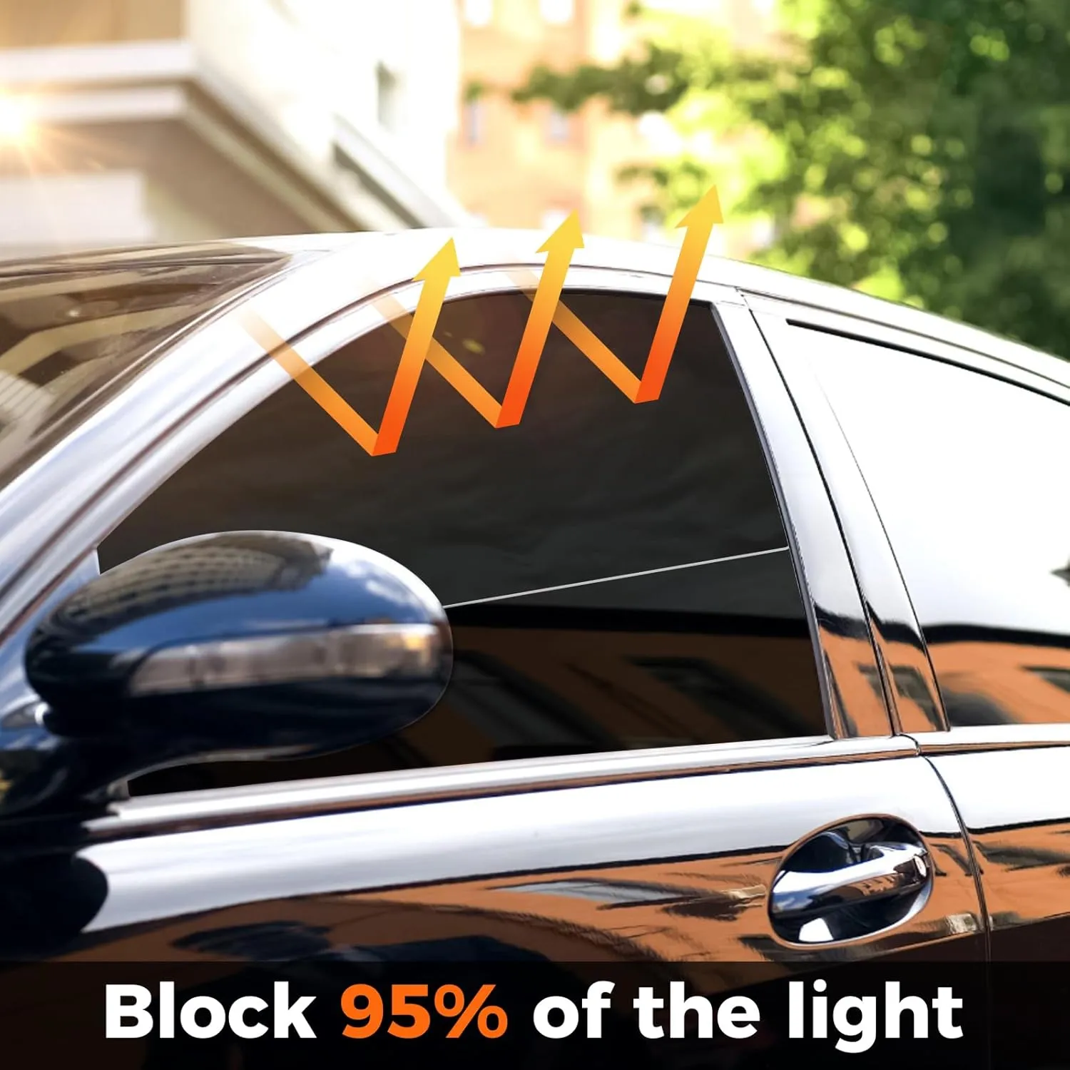 KanSmart 5 Pcs Car Curtains 95% Light Blocking Car Privacy Curtains for UV Protection, Auto Privacy Side Sunshades Camping Accessories for Sedan SUV Sleeping Travel Camping