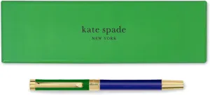 kate spade new york Black Ink Ballpoint Pen with Reusable Gift Box, Professional Office Pen for Women Accepts Standard Refills, Colorblock