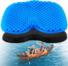 Kayak Seat Cushion,Anti-Slip Waterproof Thicken Gel Boat Kayak Cushions Kayak Seat Pad Rowing Stadium Pad for Sit in Kayak Chair Lifetime Kayak Accessories Equipment Gear for Fishing Kayak