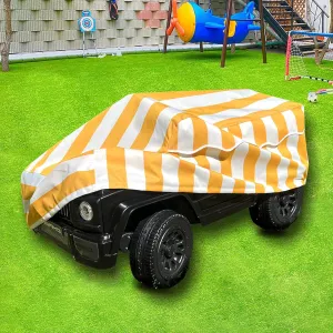 Kids Ride on Toy Car Cover, Outdoor Ride on Toys Power Wheels Cover Waterproof Protection for Kid Car Electric Cars, Jeep Car, Ride on Car- Universal Fit Kids Car Accessories (Yellow)