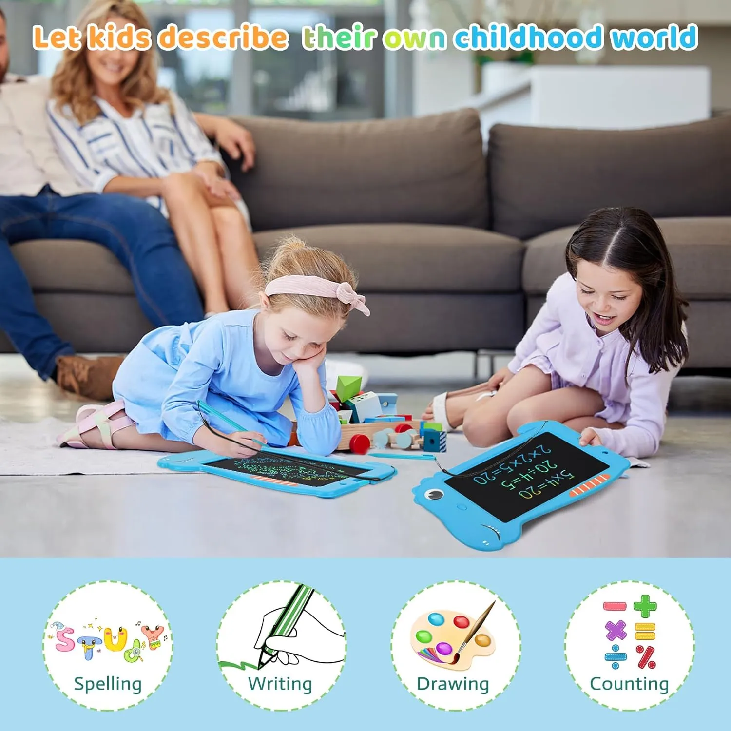 Kids Toys Dinosaur Toys for 4 5 6 7 8 9Year Old Boys Girls Gift Doodle Board Kids Drawing Tablet Toddler Drawing Pad Doodle Pad Educational Learning Toys