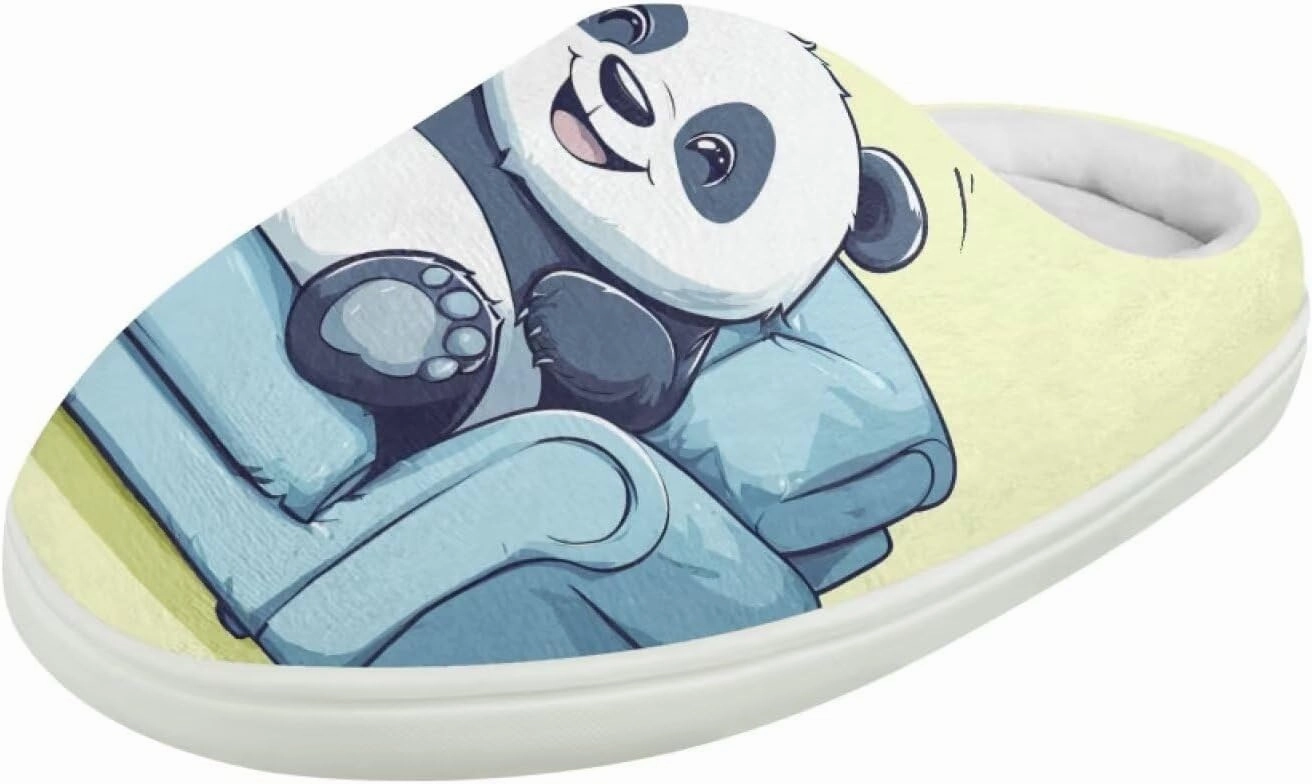 Kids Cotton Slippers Winter Warm Soft Indoor Plush Slippers Breathable Non Slip Flannel Fuzzy House Shoes for Little Boys Girls US 9-15