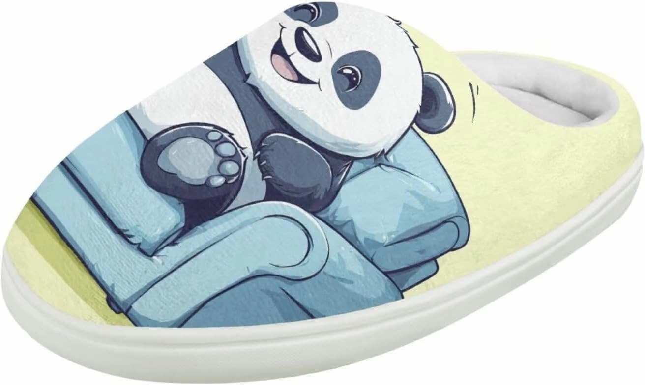 Kids Cotton Slippers Winter Warm Soft Indoor Plush Slippers Breathable Non Slip Flannel Fuzzy House Shoes for Little Boys Girls US 9-15