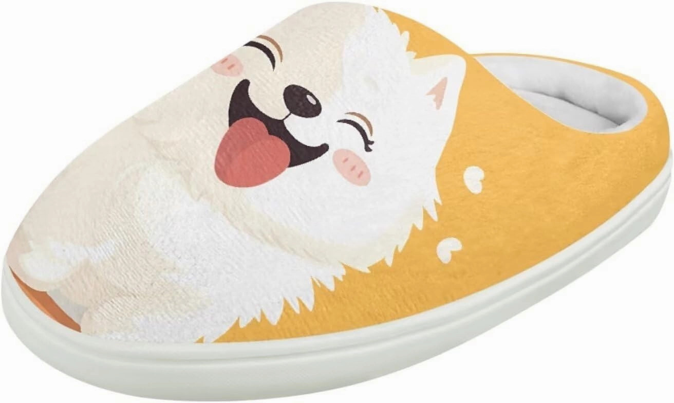 Kids Cotton Slippers Winter Warm Soft Indoor Plush Slippers Breathable Non Slip Flannel Fuzzy House Shoes for Little Boys Girls US 9-15