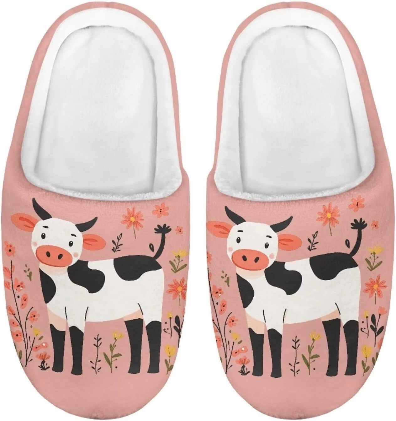 Kids Cotton Slippers Winter Warm Soft Plush Slippers Non Slip Flannel Fuzzy House Shoes Indoor Shoes for Boys Girls US 9-15