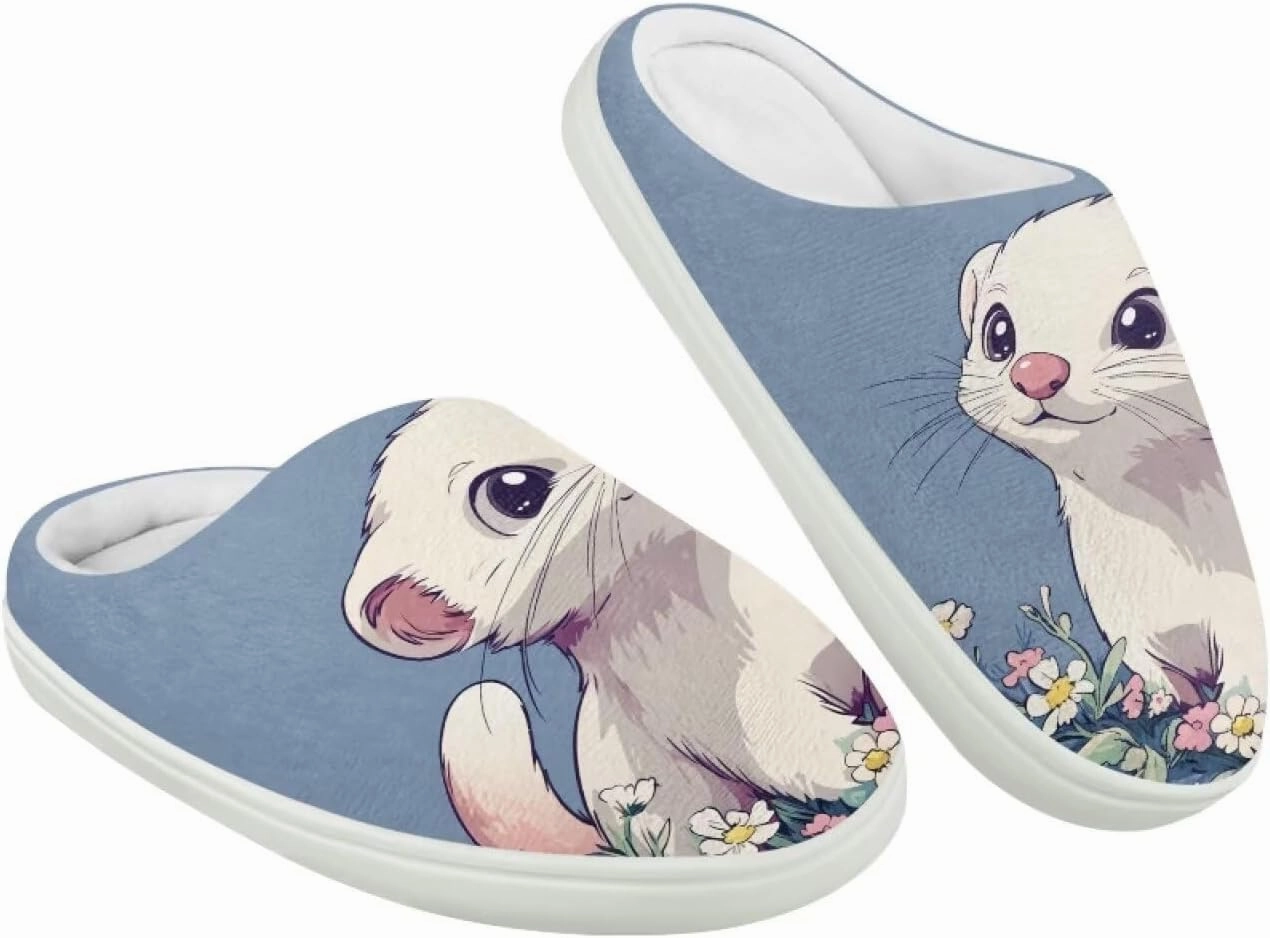 Kids Cotton Slippers Winter Warm Soft Plush Slippers Non Slip Flannel Fuzzy House Shoes Indoor Shoes for Boys Girls US 9-15