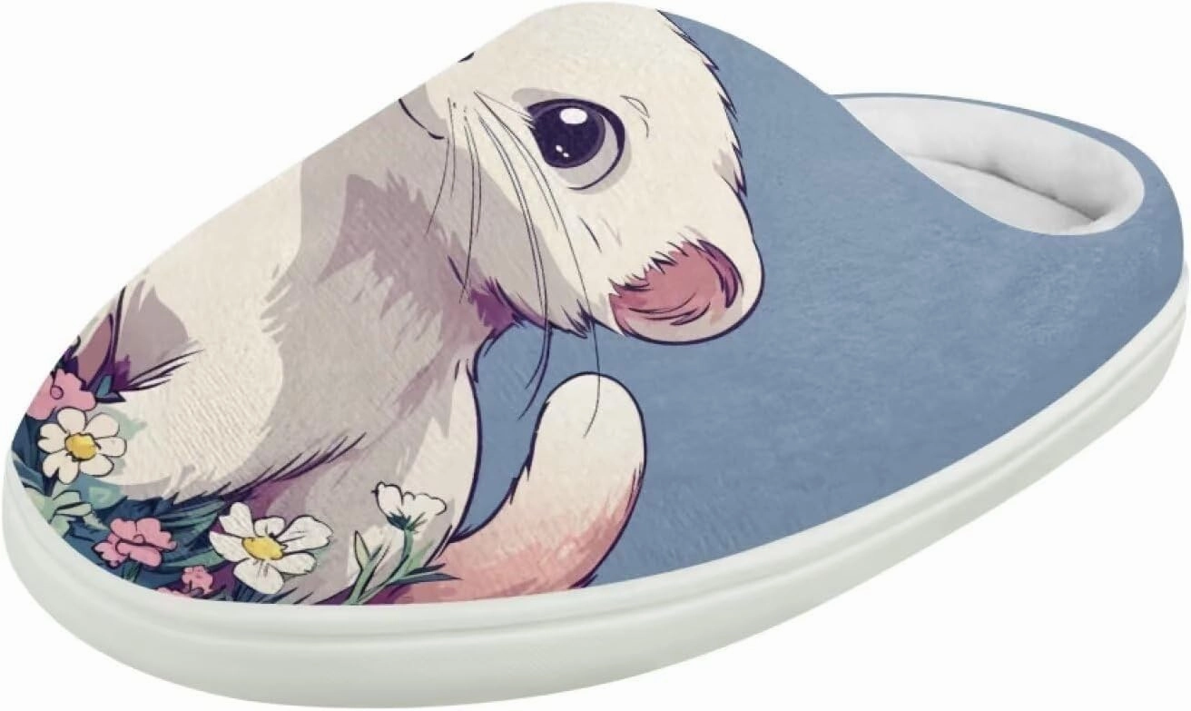 Kids Cotton Slippers Winter Warm Soft Plush Slippers Non Slip Flannel Fuzzy House Shoes Indoor Shoes for Boys Girls US 9-15
