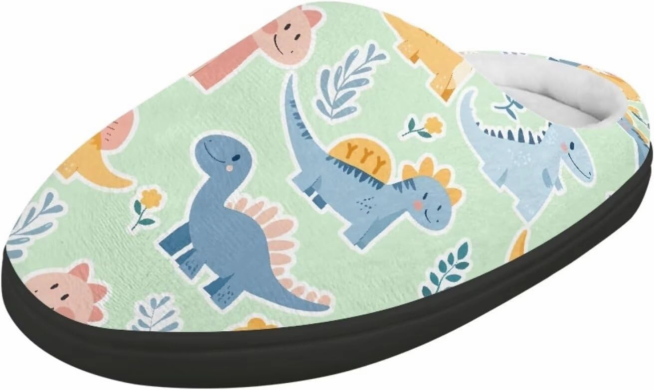 Kids Winter Slippers for Boys Girls Soft Plush Warm Slippers Indoor Non Slip Flannel Fuzzy House Cotton Shoes US 9-15