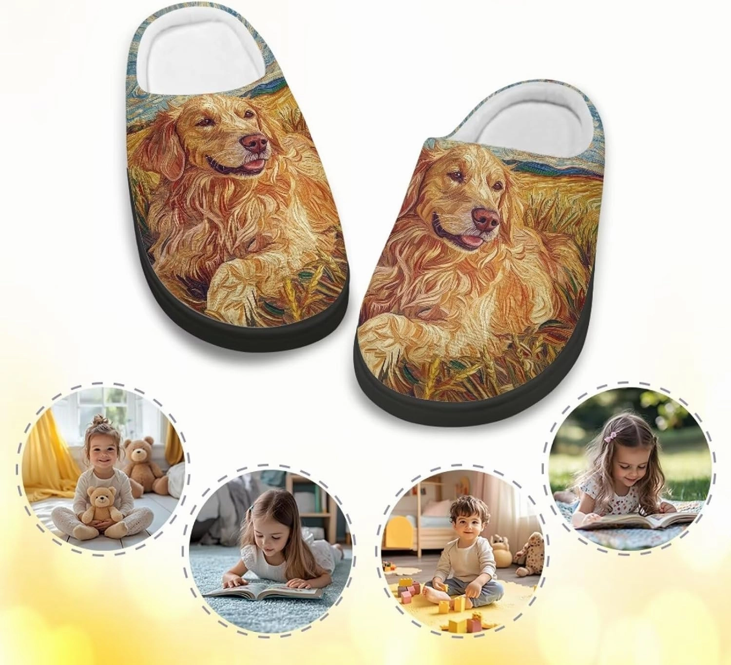 Kids Winter Slippers for Boys Girls Soft Plush Warm Slippers Indoor Non Slip Flannel Fuzzy House Cotton Shoes US 9-15