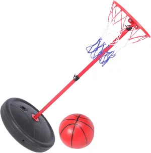Kisangel 1 Set Inflatable Pool Basketball Hoop and Ball Floating Poolside Game for Adults for Family Fun and Exercise for Swimming Pools Beaches and Gardens