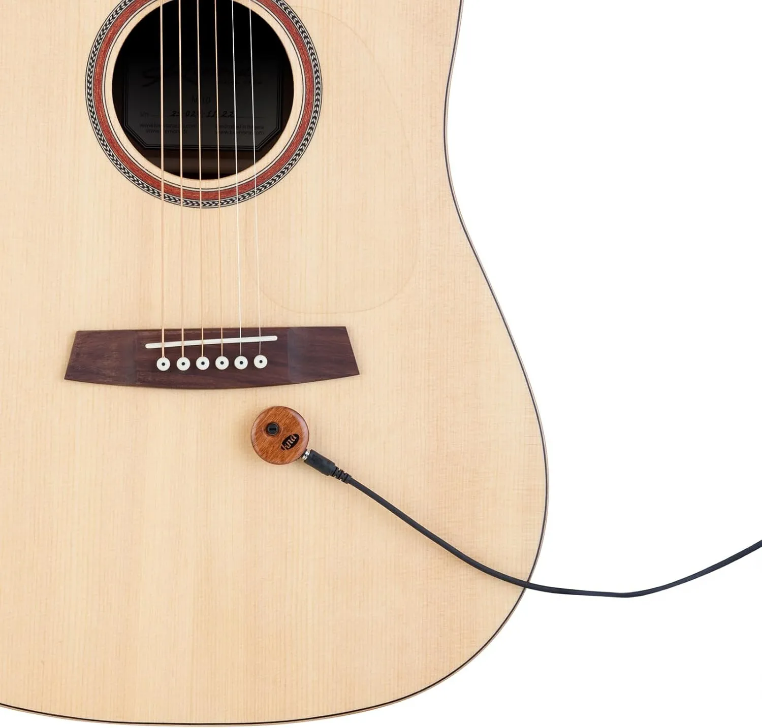 KNA UP-2 Universal Stick-On Piezo Pickup – Natural Acoustic Tone for Guitar, Uke, Drums, Percussion, Volume Control, No-Battery, No-Mod Installation, Compatible with Nearly All Acoustic Instruments