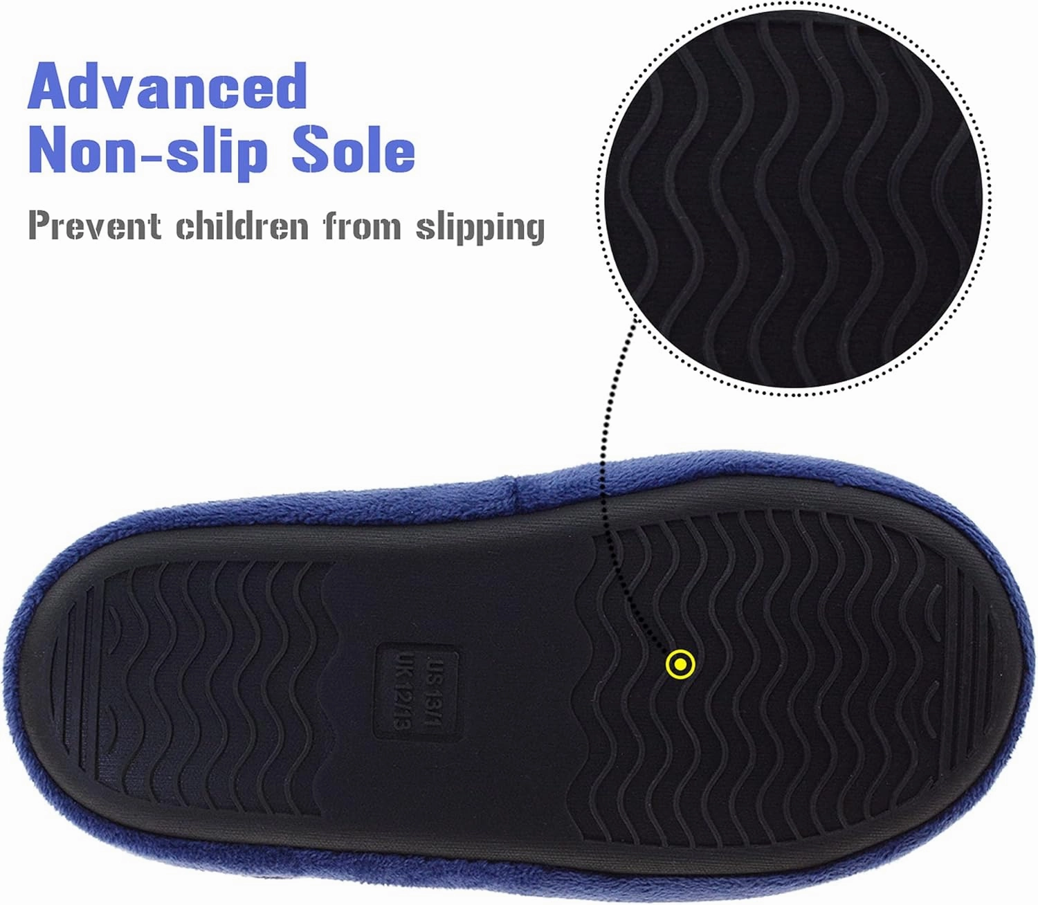 LA PLAGE Dinosaur Slippers for Boys Non Slip Little Kid Slippers for Kid with Memory Foam