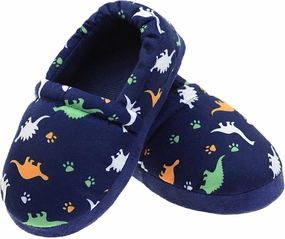 LA PLAGE Dinosaur Slippers for Boys Non Slip Little Kid Slippers for Kid with Memory Foam