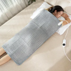 Large Heating Pad,TOPSOSO 20"x40" Extra Large Heating Pad for Back Pain Relief Electric Heating for Period Cramps Shoulders Pain Relief Moist/Dry Heat 10 Heat Setting Auto Shut Off (20"×40")