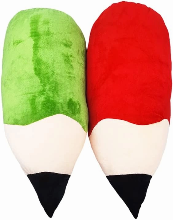 Large Creative Cute Pencil Plush Pillow Cushion, Men and Women Birthday Gifts. Blue-20 Inch
