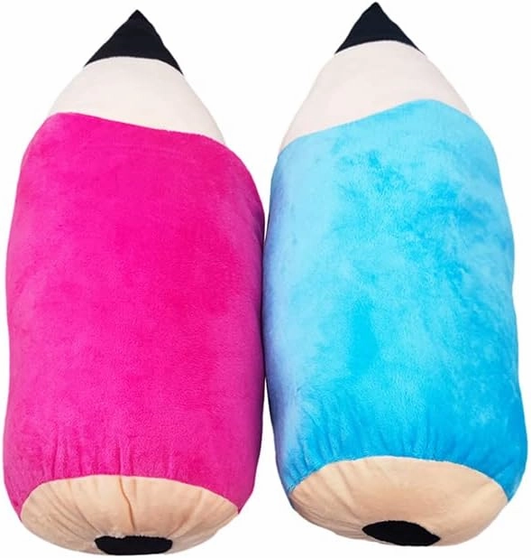 Large Creative Cute Pencil Plush Pillow Cushion, Men and Women Birthday Gifts. Light Pink-20 Inch