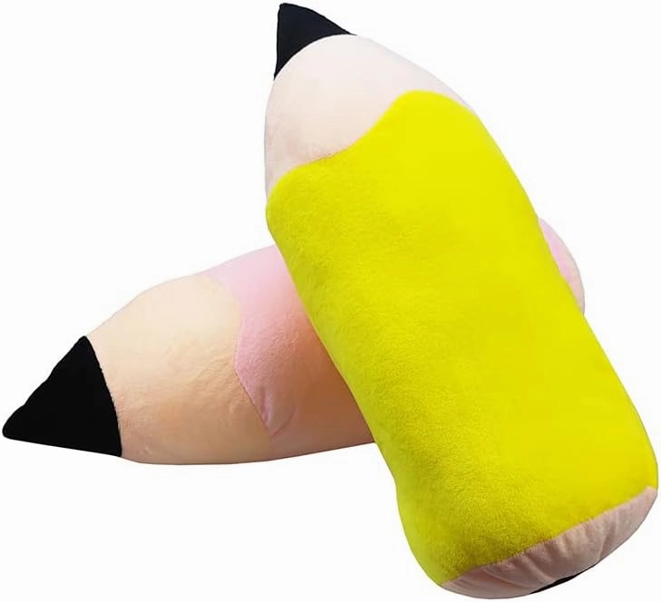 Large Creative Cute Pencil Plush Pillow Cushion, Men and Women Birthday Gifts. Light Pink-20 Inch