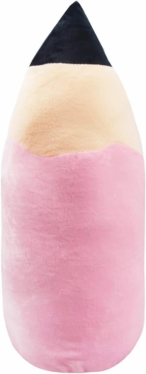 Large Creative Cute Pencil Plush Pillow Cushion, Men and Women Birthday Gifts. Light Pink-20 Inch