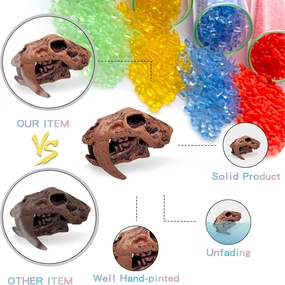 LC JoyCre Realistic Mini Mammal Skull Set Prehistoric Animals for Sandbox Toys Fake Dinosaur Bones for Kids Toys Dinosaur Bones for Kids to Dig Up