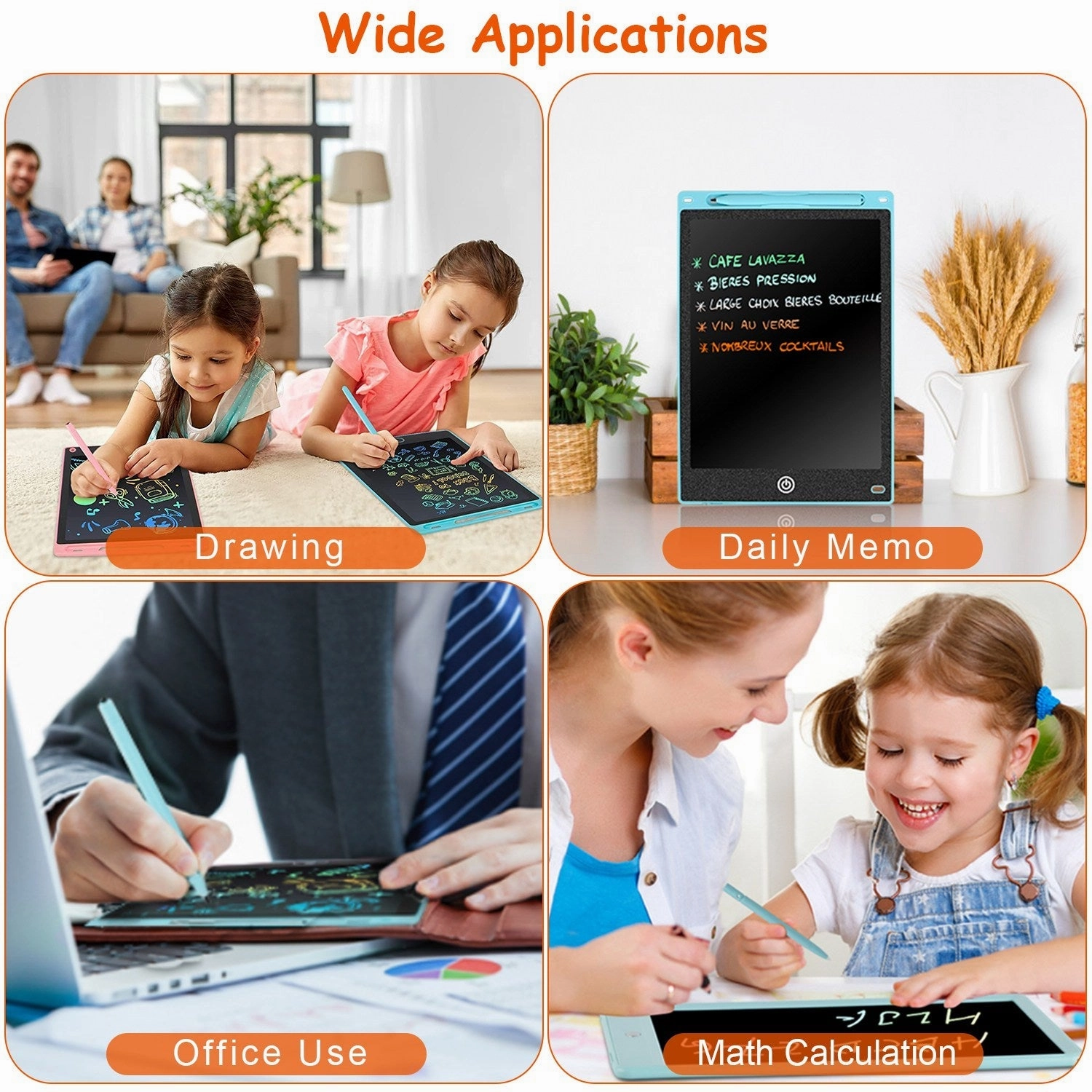 LCD Writing Tablet Electronic Colorful Graphic Doodle Board