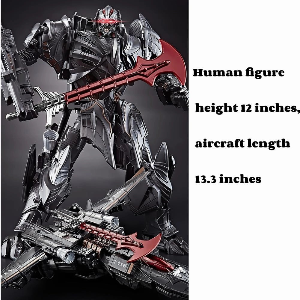 Lcfd Alloy Deformation Car Toys, 11 inch Big Size, Manual Deformation Car Model Robot Toy, Action Figures,Exquisite Packaging, Gift for Fans (Megatron)