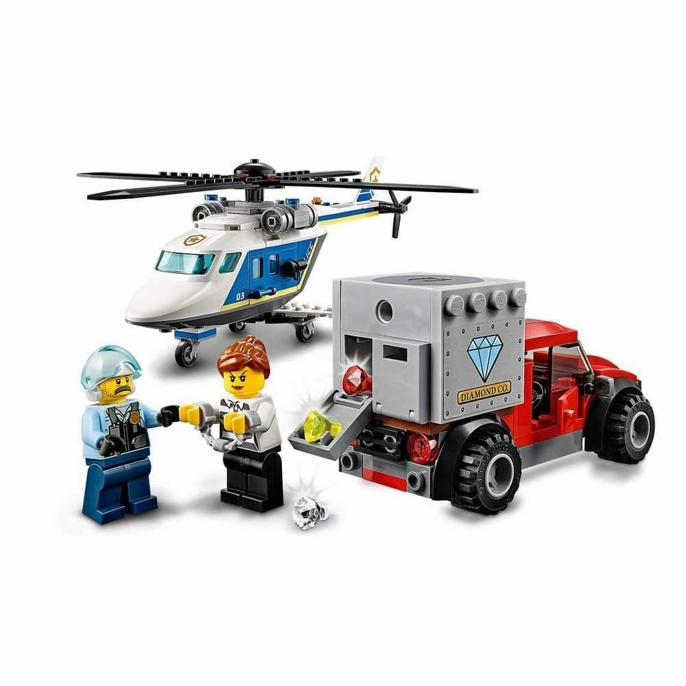 LEGO City -  Urmarire cu elicopterul politiei 60243, 212 piese