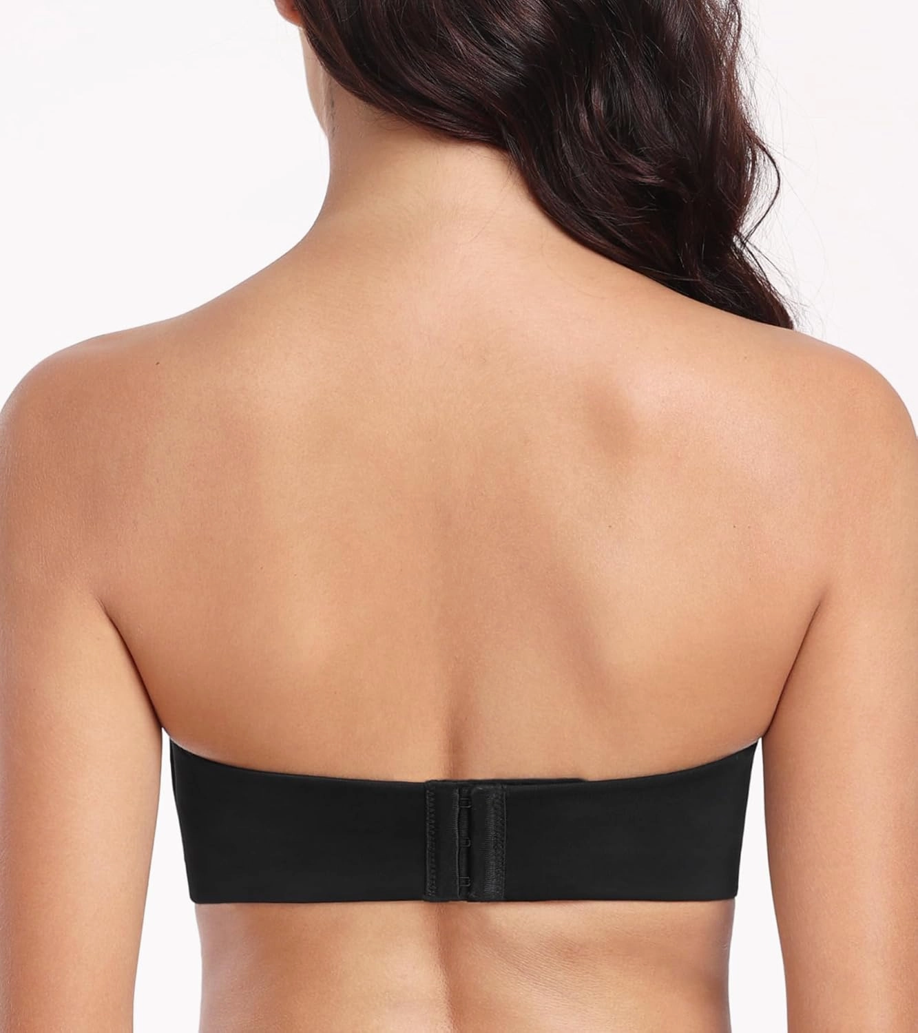 Lemorosy Women's Wireless Push Up Plunge Padded Non-Slip Invisible Strapless Bra