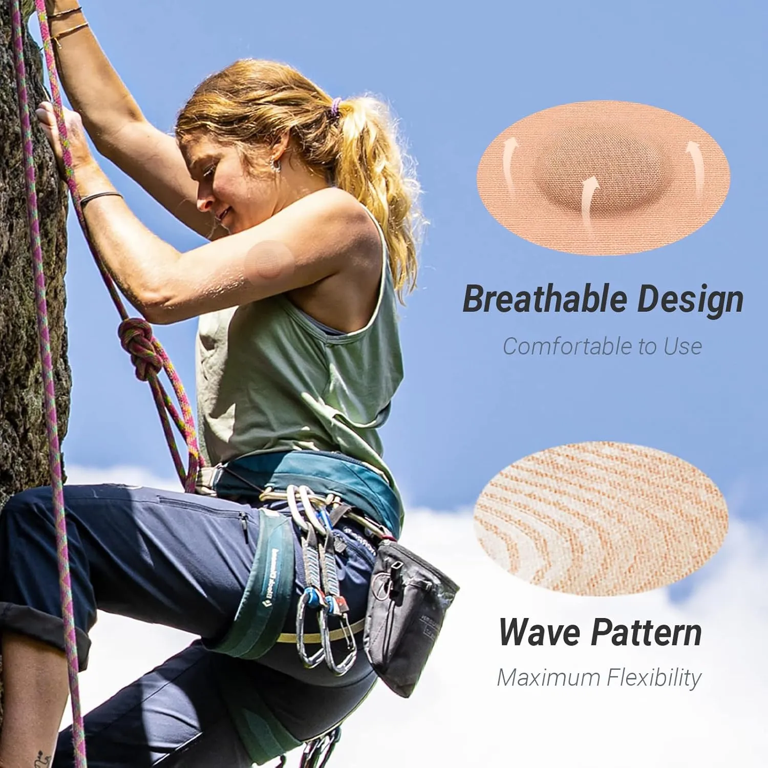 Libre 2 Sensor Covers, 25 Pack Freestyle Libre 2 & Lingo CGM Waterproof Patches, with Protective Hard Shell Cover, Against Bumps and Scratches, Breathable and Hypoallergenic(TAN)