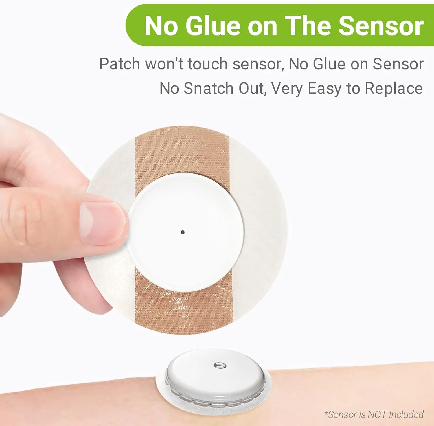 Libre 2 Sensor Covers, 25 Pack Freestyle Libre 2 & Lingo CGM Waterproof Patches, with Protective Hard Shell Cover, Against Bumps and Scratches, Breathable and Hypoallergenic(TAN)