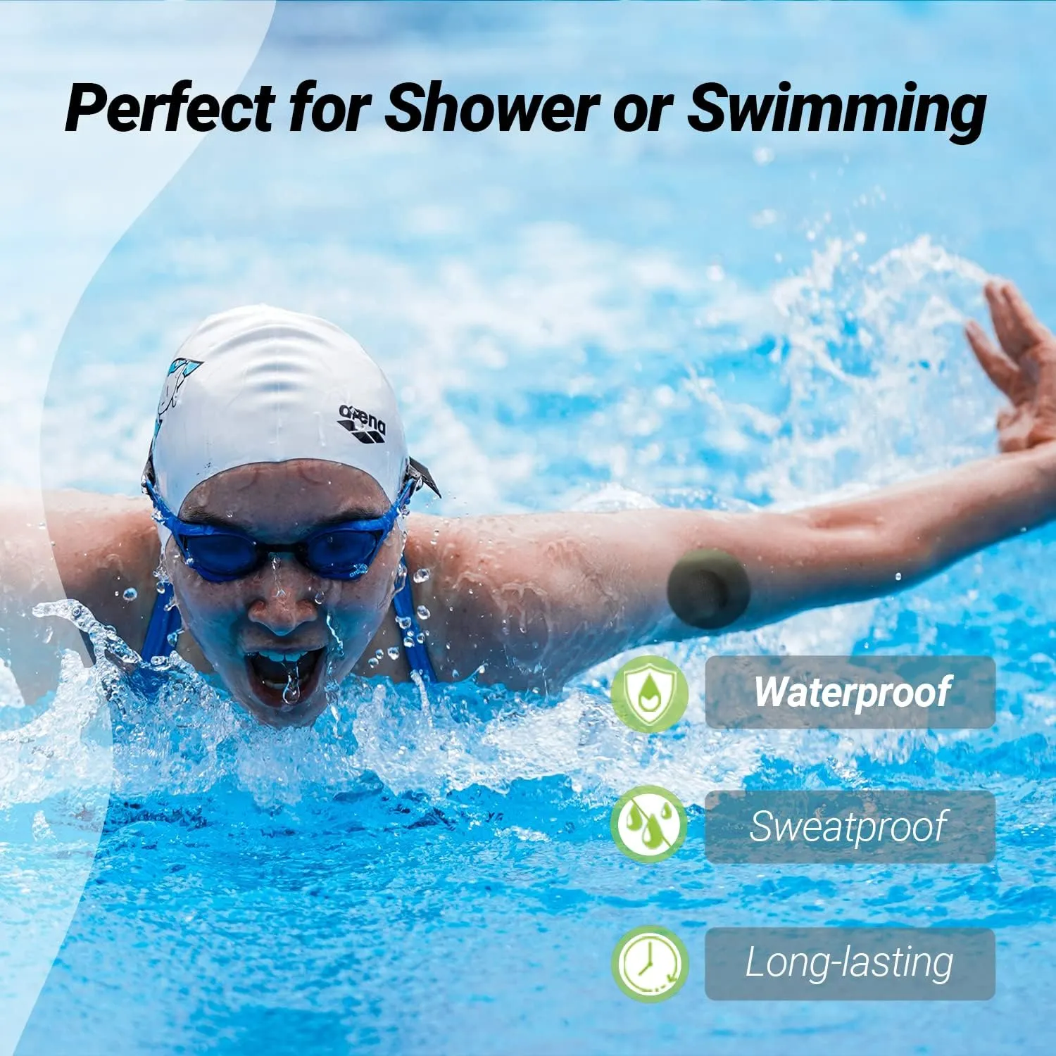 Libre 2 Sensor Covers, 25 Pack Freestyle Libre 2 & Lingo CGM Waterproof Patches, with Protective Hard Shell Cover, Against Bumps and Scratches, Breathable and Hypoallergenic(TAN)