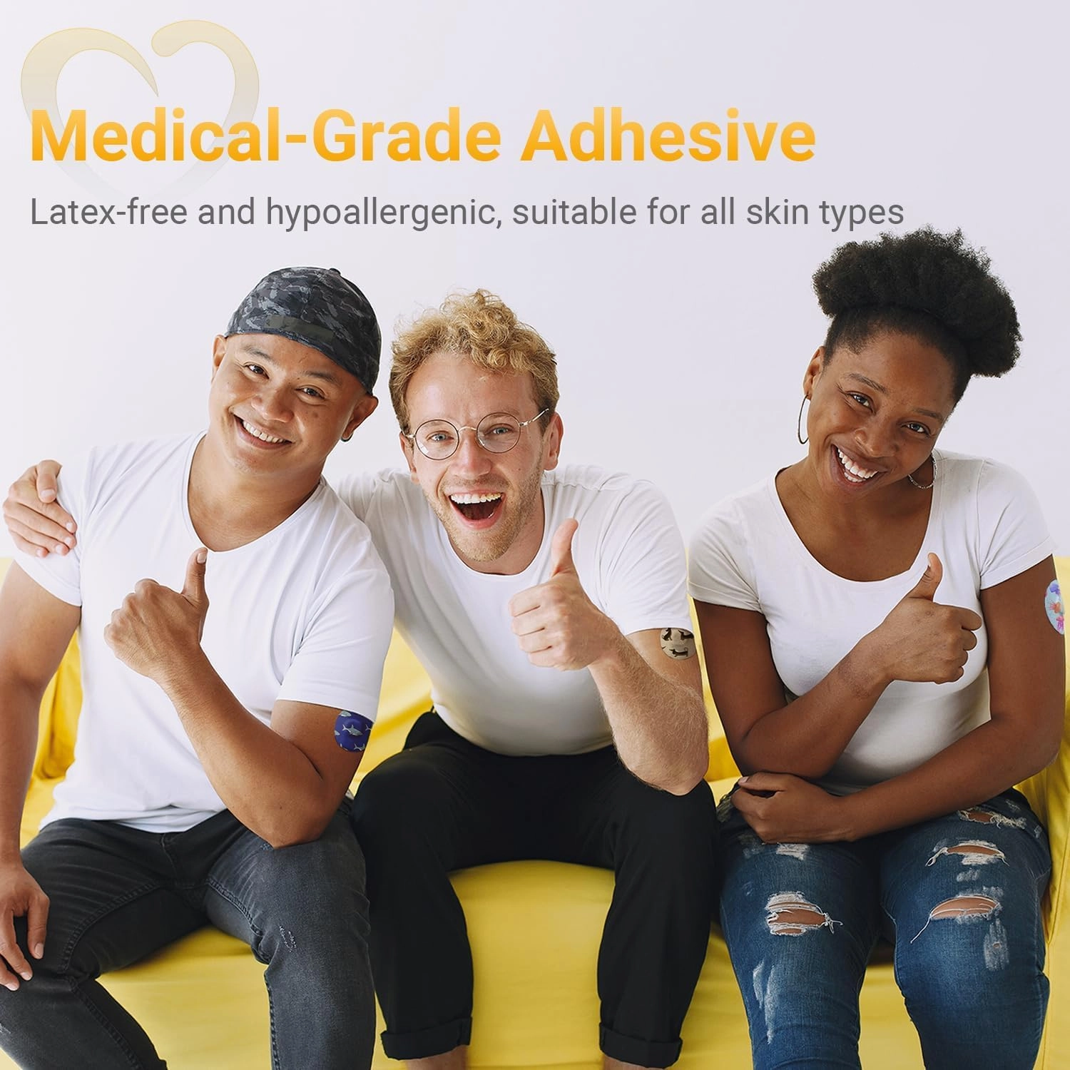 Libre 3 Plus Sensor Covers Waterproof, Amolyfe 10 Pack Freestyle Libre 3 Covers, Bump-Proof with Hard Cap, Breathable Latex Free Glucose Sensor CGM Adhesive Patches, 14-Day CGM Protection (Dolphin)